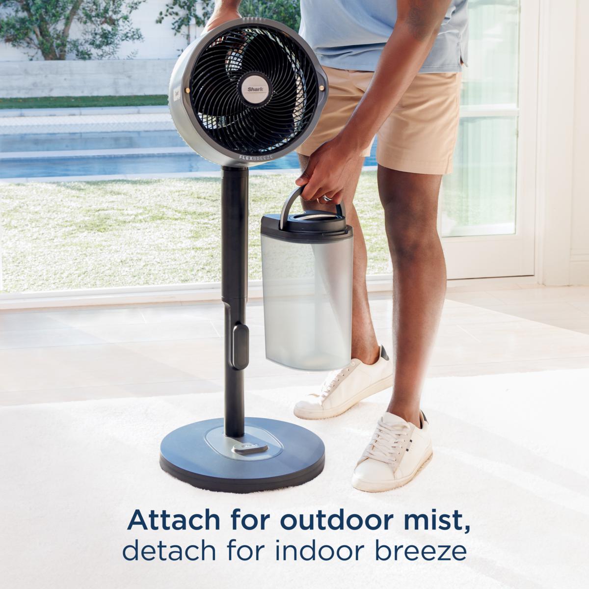 Shark FlexBreeze Pro Mist Indoor/Outdoor Fan with Misting | HSN
