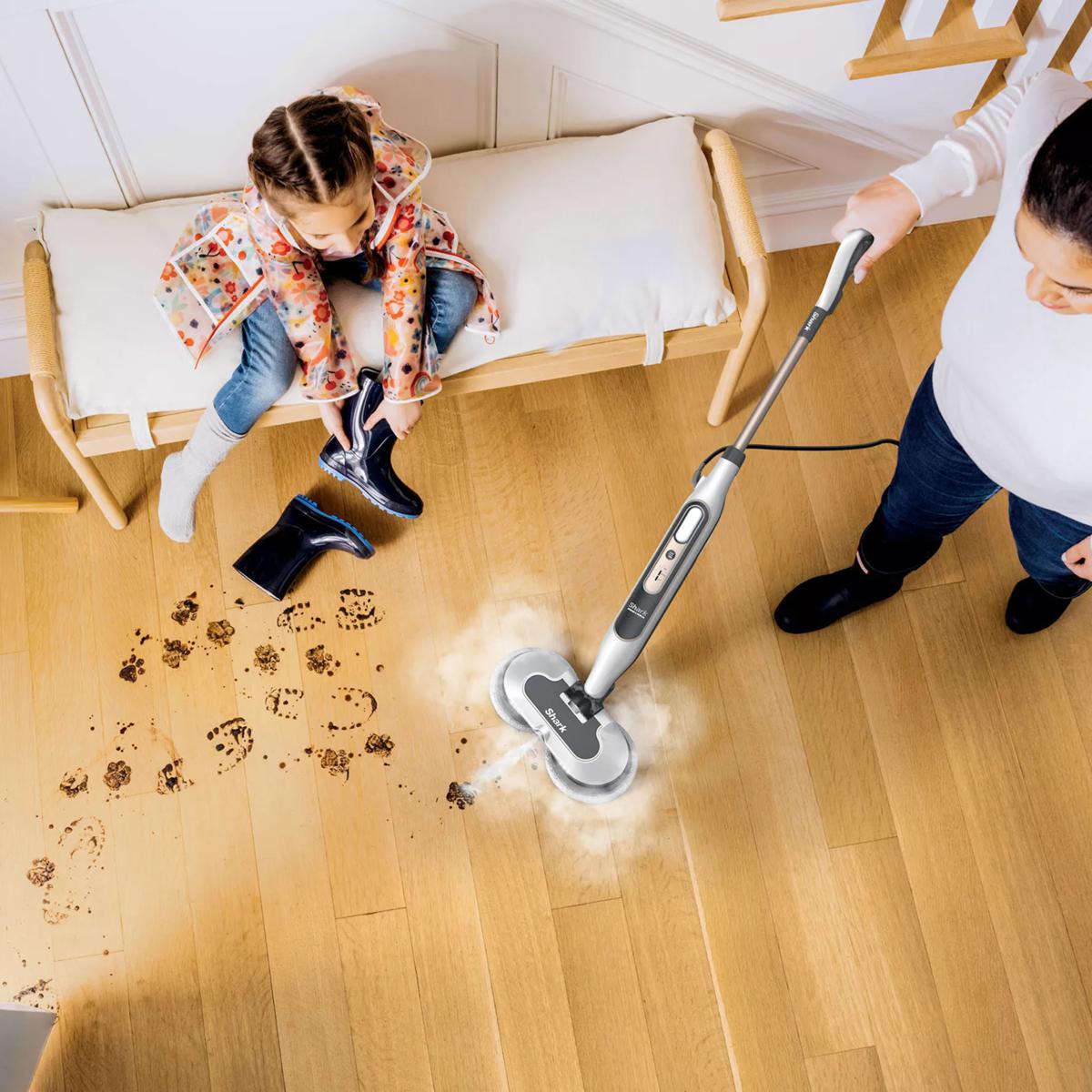 Shark Steam & Scrub Mop with Steam Blaster and LED Lights | HSN