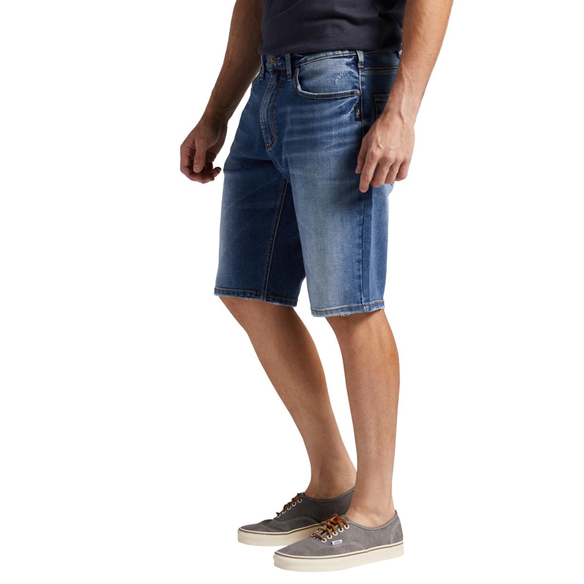 Mens silver clearance jean shorts