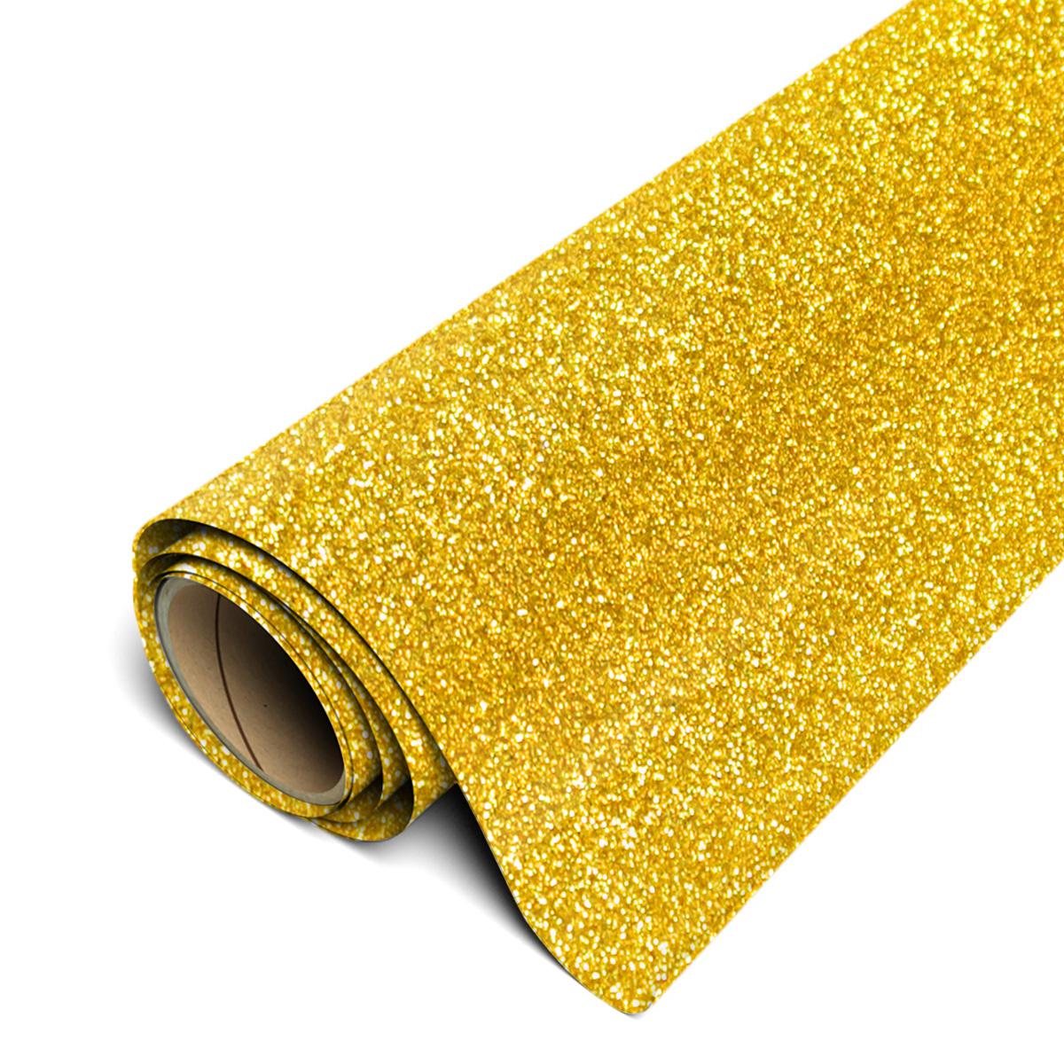 Yellow Gold Glitter Cardstock - 10 Sheets