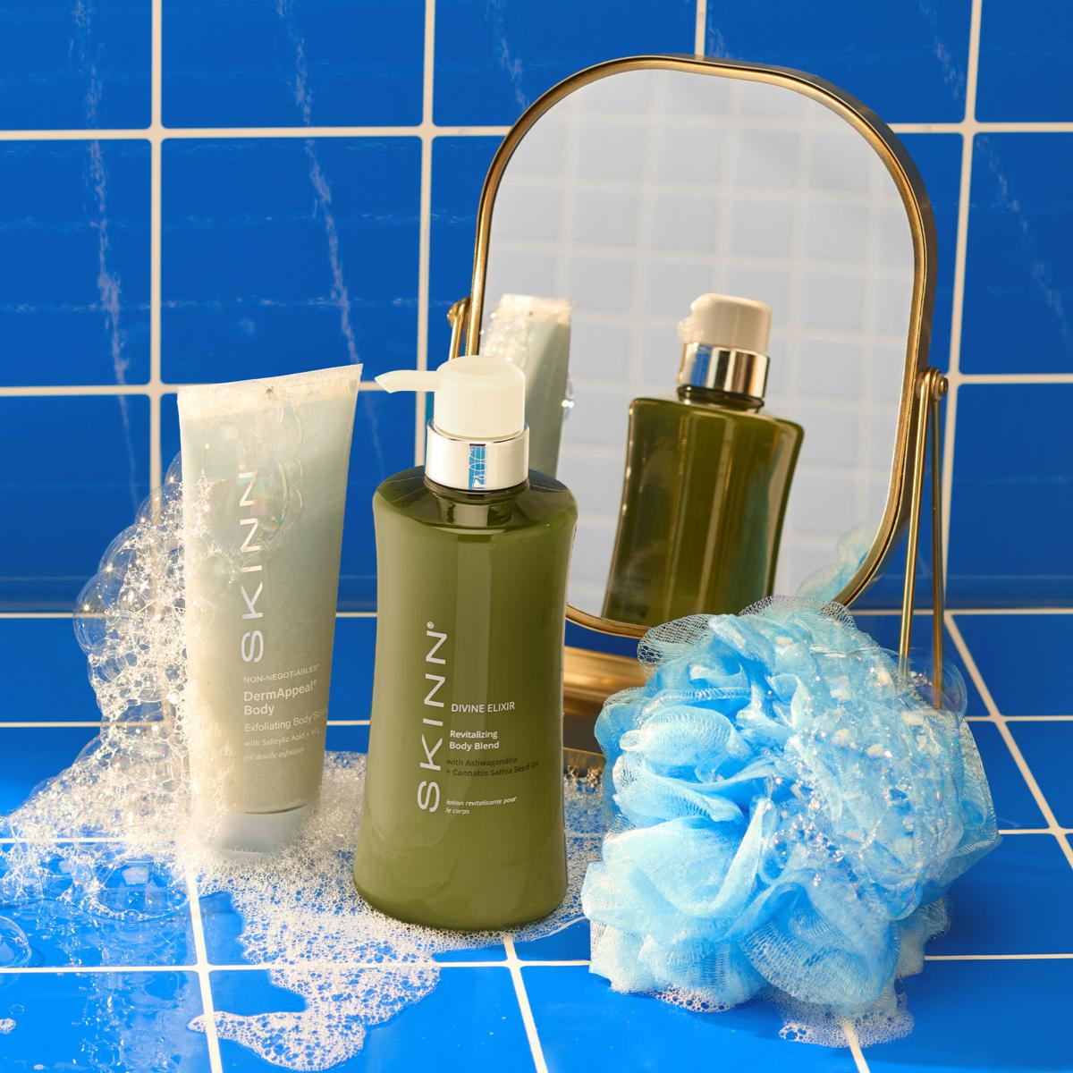 SKINN Dermappeal Body Scrub and Divine Elixir Body Blend AS | HSN