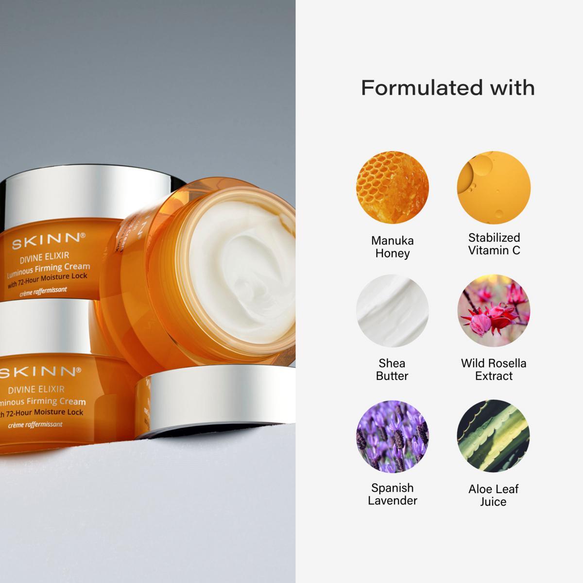 SKINN Supersize 3.4oz Divine Elixir Luminous Cream & Facial