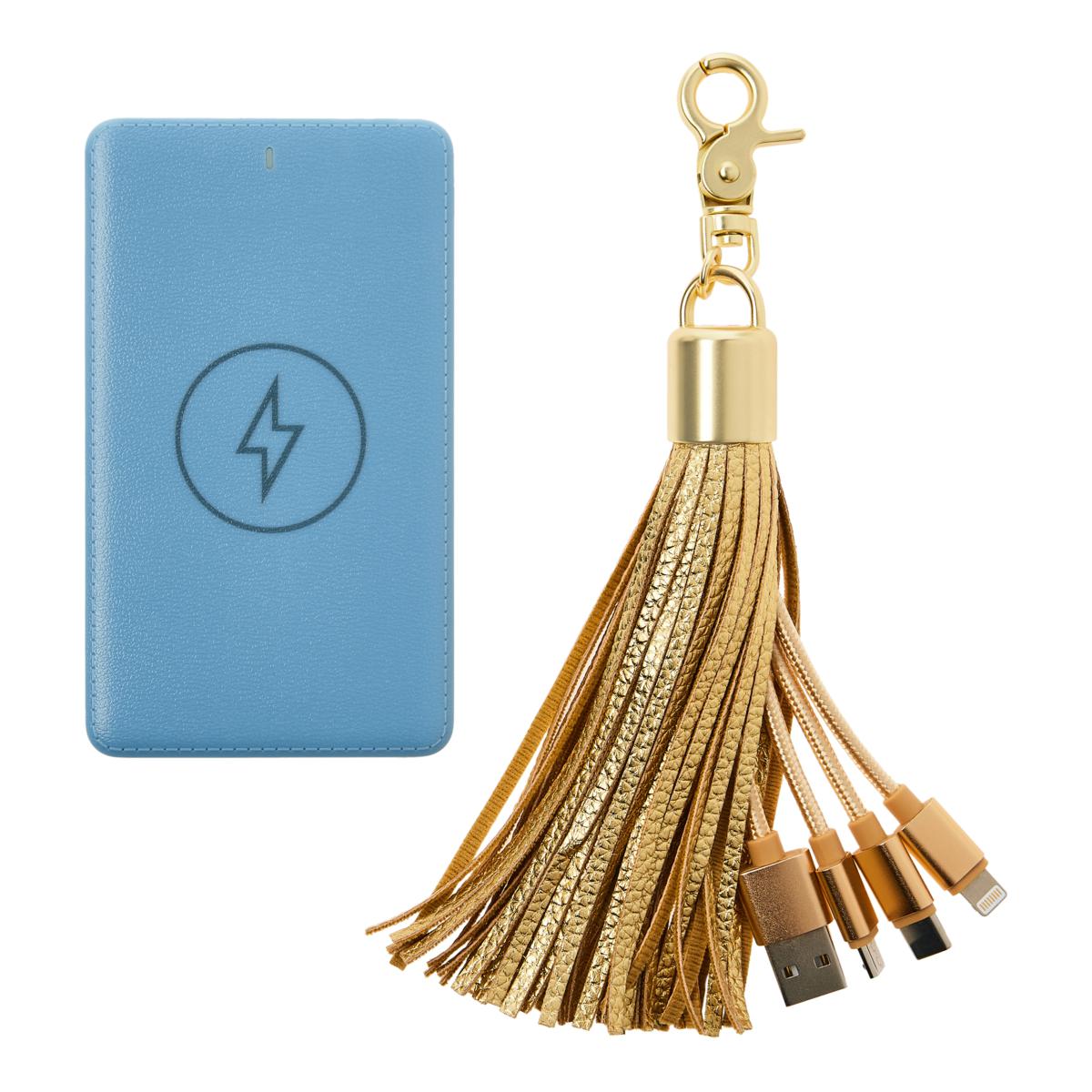 USB Charger Tassel Bag Charm, 4 Designs, 6 of each, 24 pcs total