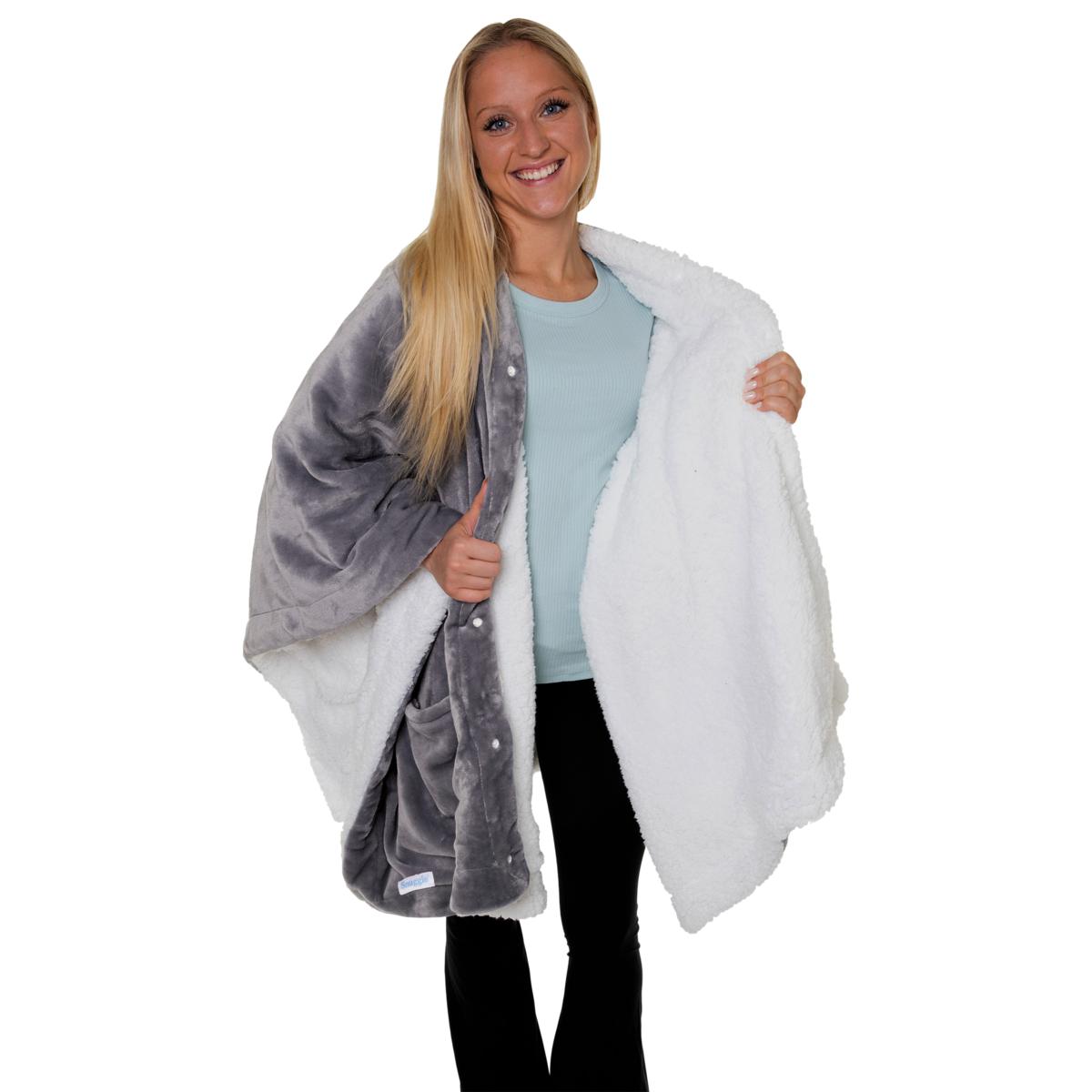 heated sherpa shawl