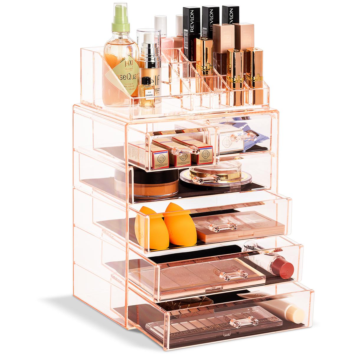Sorbus Makeup and Jewelry Storage Case w/Top Tray (4 Lg/2 Sm Drawers) -  20815623