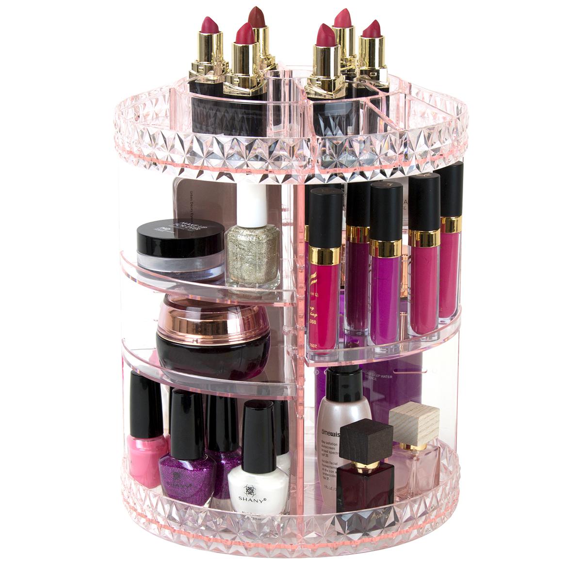 MAKEUP ORGANIZER 360-DEGREE ROTATING ROUND – That Organized Home