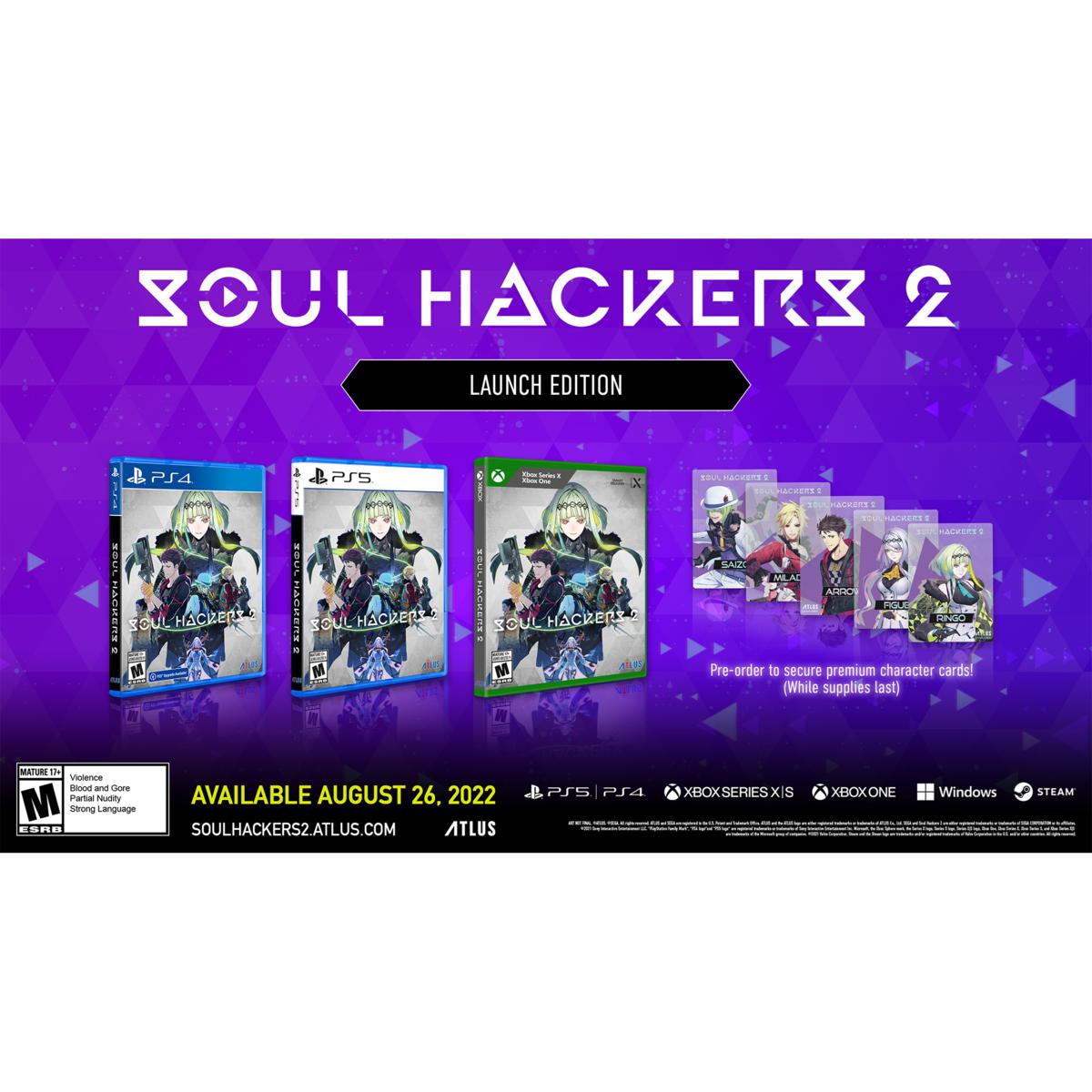 Atlus PS5 Soul Hackers 2 Collectors Edition Video Game Bundle