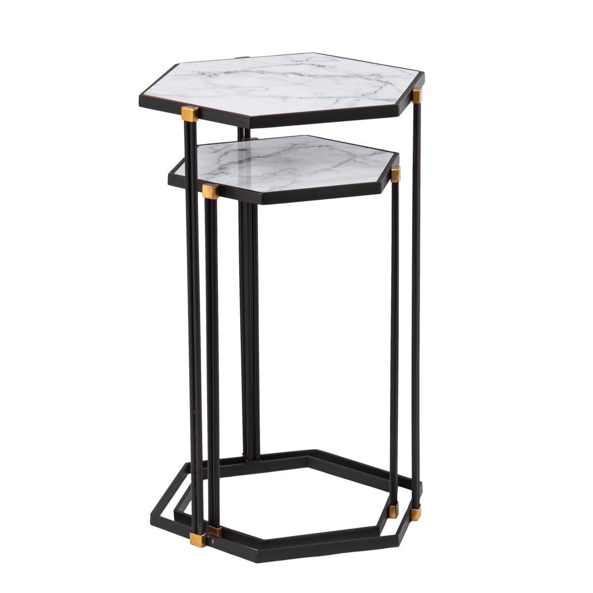 Nesting marble tables hot sale