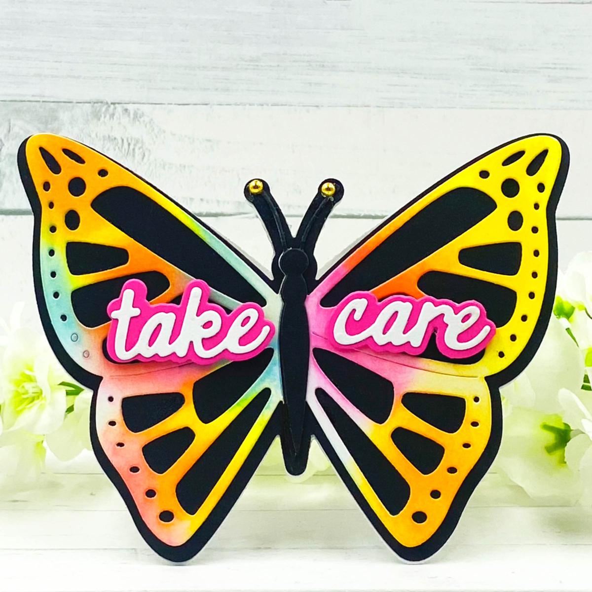 BUTTERFLY - oj chien 12 Old Fashioned Net Butterflies Mesh Butterfly Colorful CZ