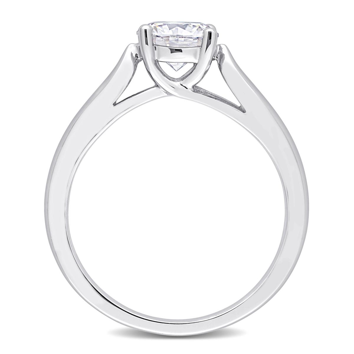 Sterling Silver 1.25ctw Created Moissanite Solitaire Engagement ...