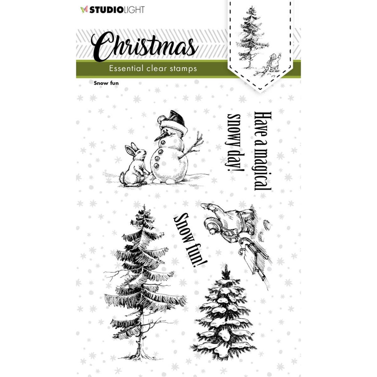 Studio Light SL Clear Stamp Christmas Snow Fun Essentials 7 PC nr.245 ...