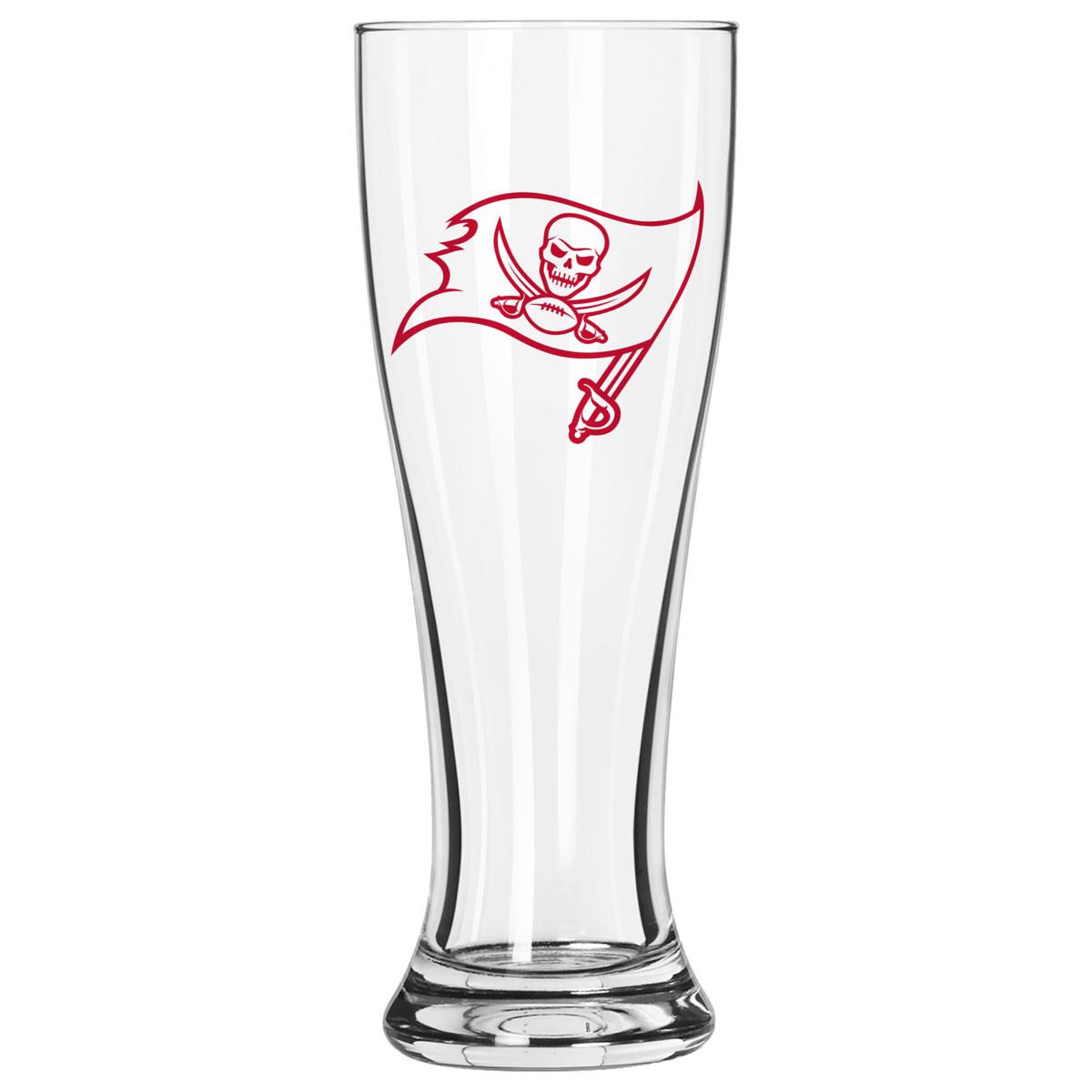 Tampa Bay Buccaneers Two-Piece Pilsner Glass Set with Collector's Box