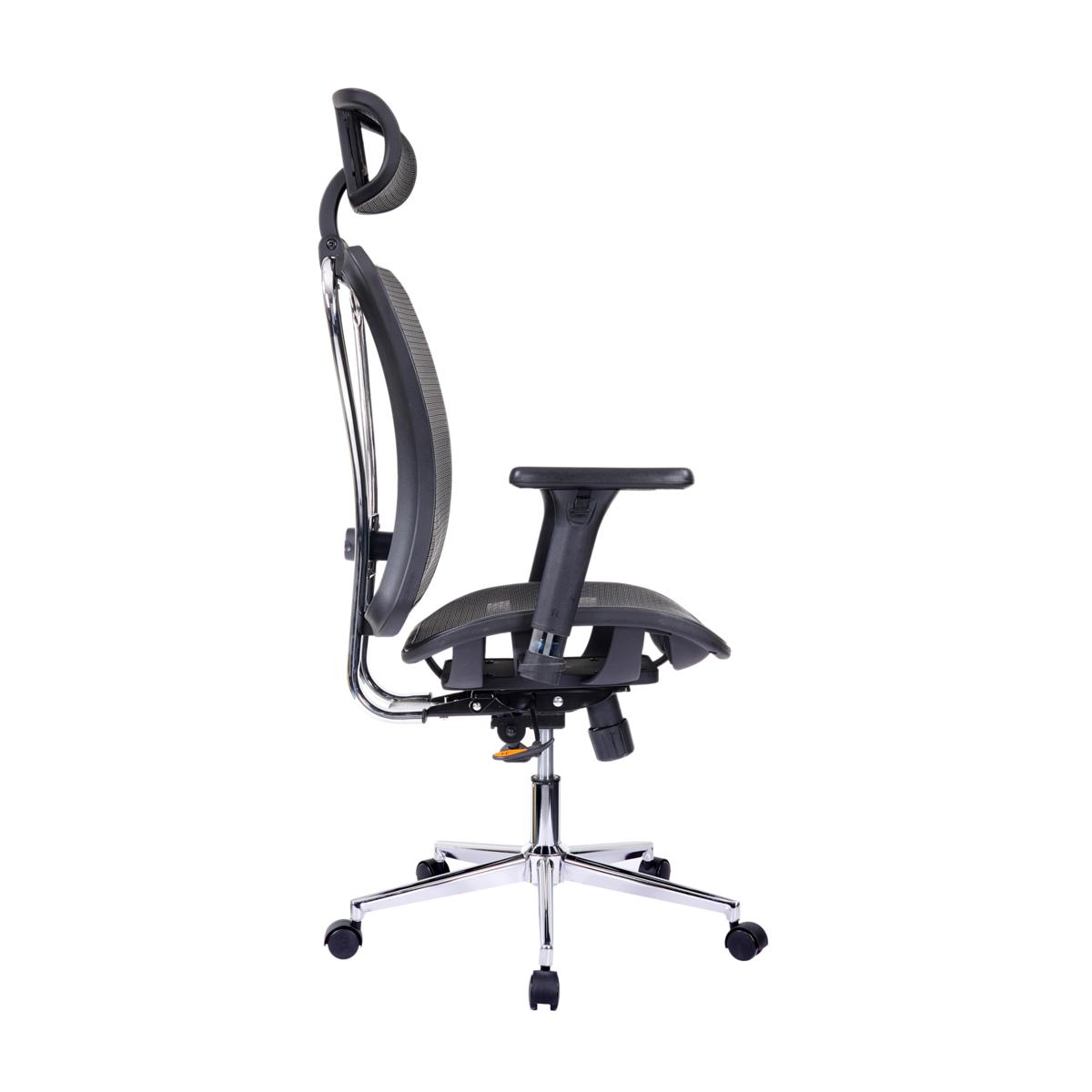 Executive Mesh Office Chair with Headrest and Lumbar Support