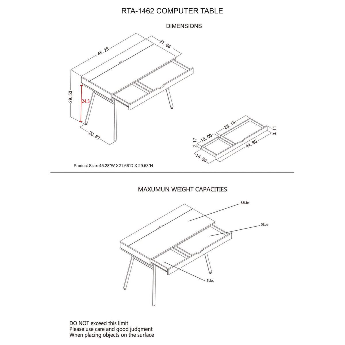 Modern Multi Storage Computer Desk with Storage Beige/White - Techni Mobili