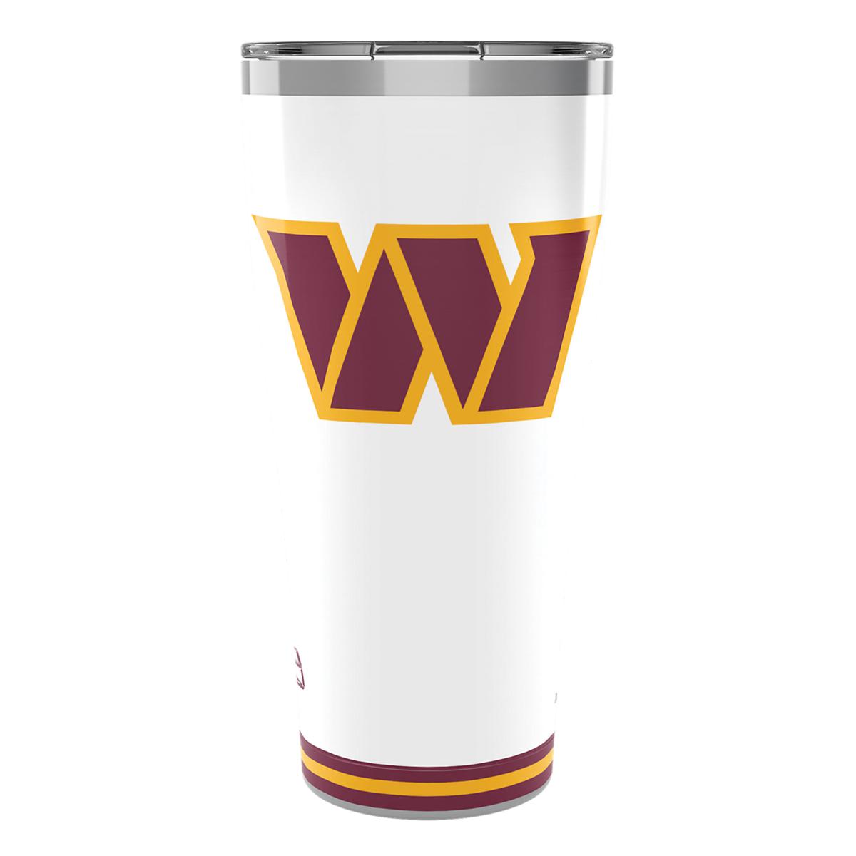 Washington Commanders NFL 20 oz Color Logo Stainless Steel Hot Cold Tumbler