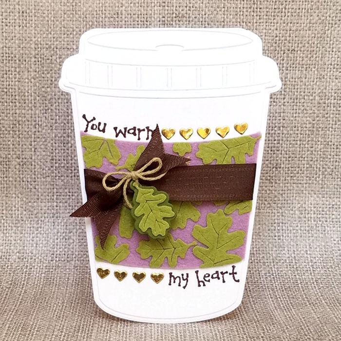 The Stamps of Life Coffee Cup Shaped Card Fold-it Die Set