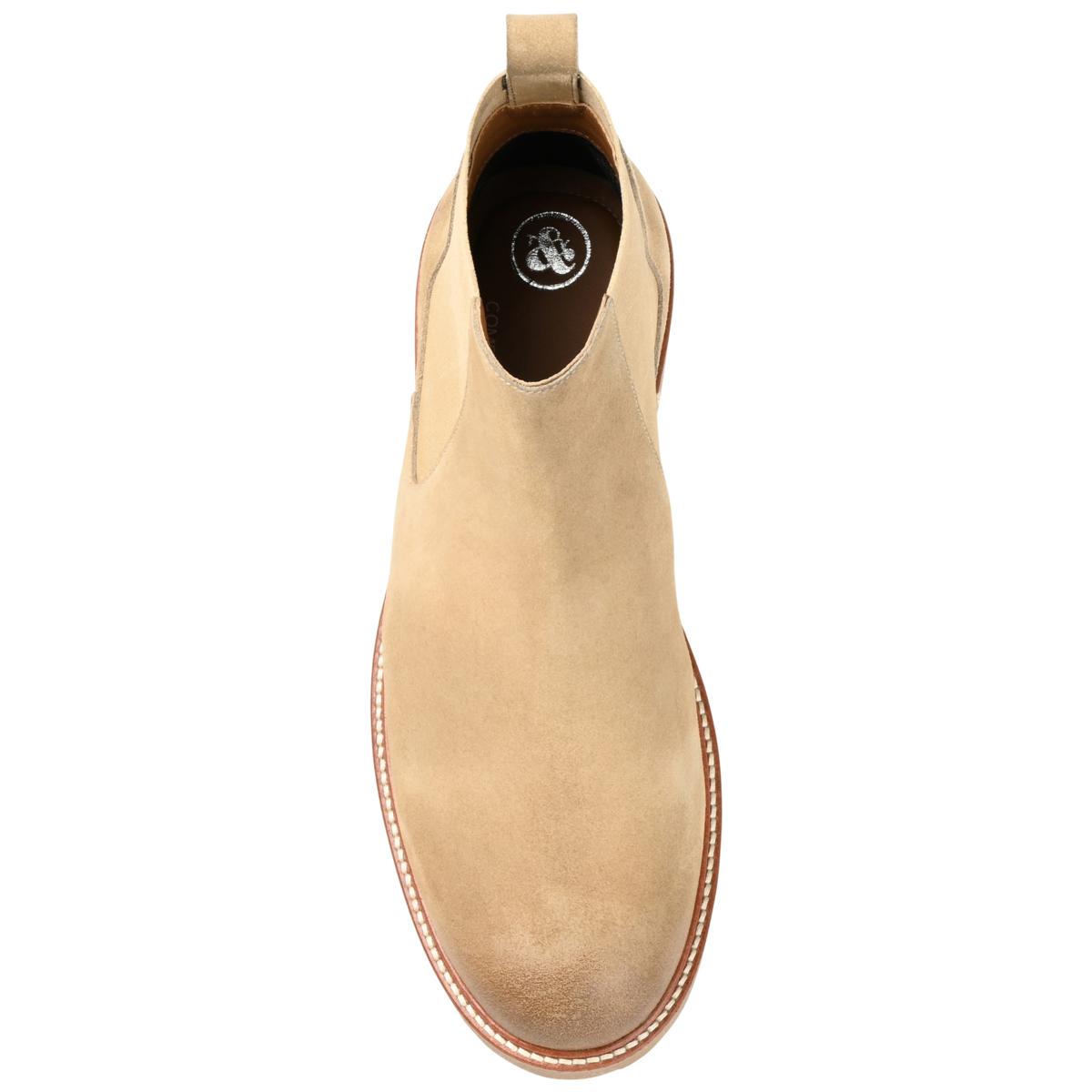 【U LAN】Suede shirring half boots Thomas & Vine Men's Cedric Plain Toe Suede Chelsea Boot