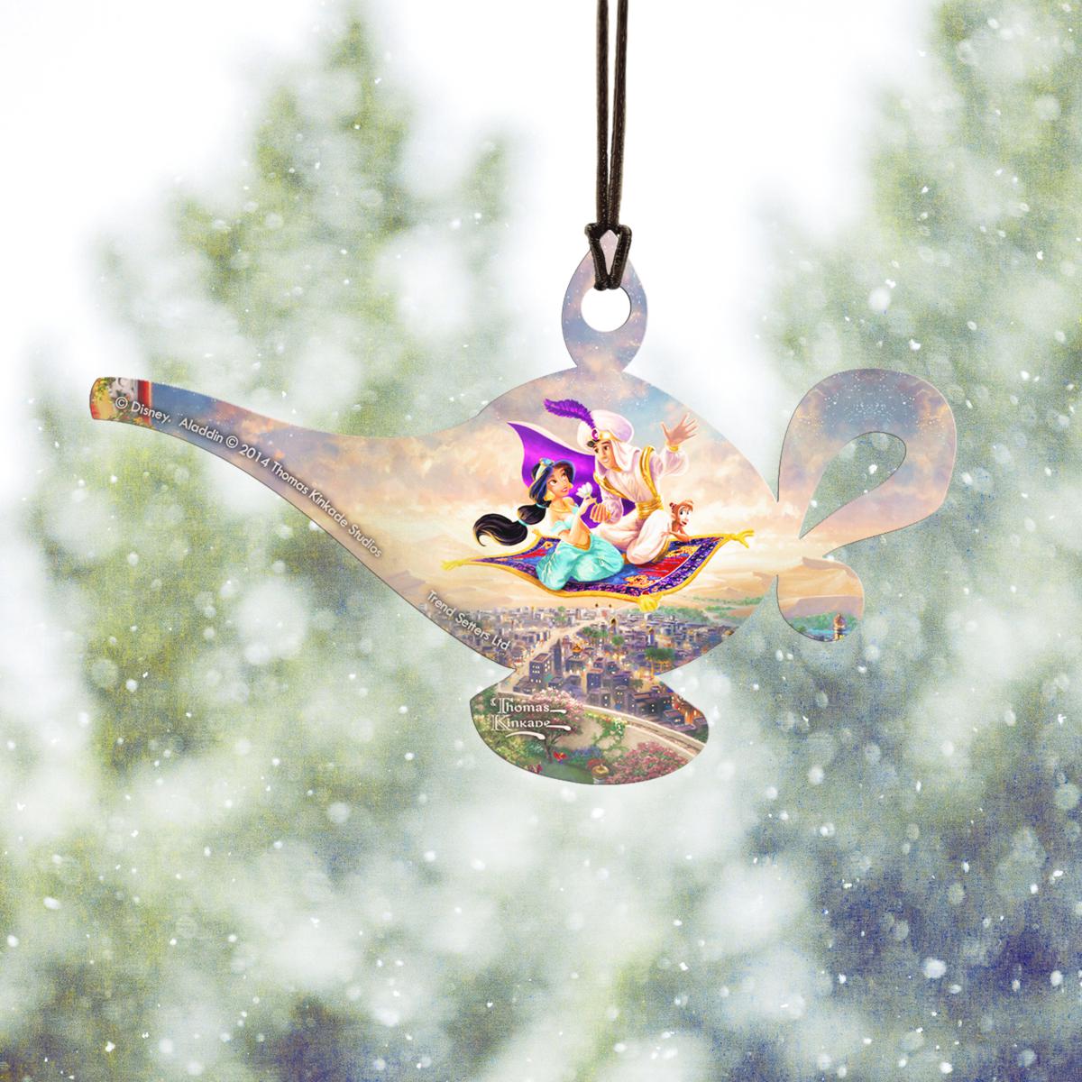 Thomas Kinkade Disney Shaped Acrylic Hanging Print - Aladdin | HSN