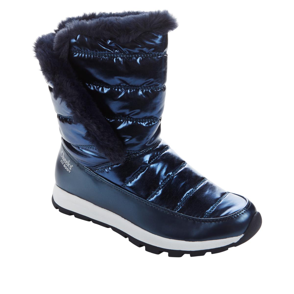 qvc navy blue boots