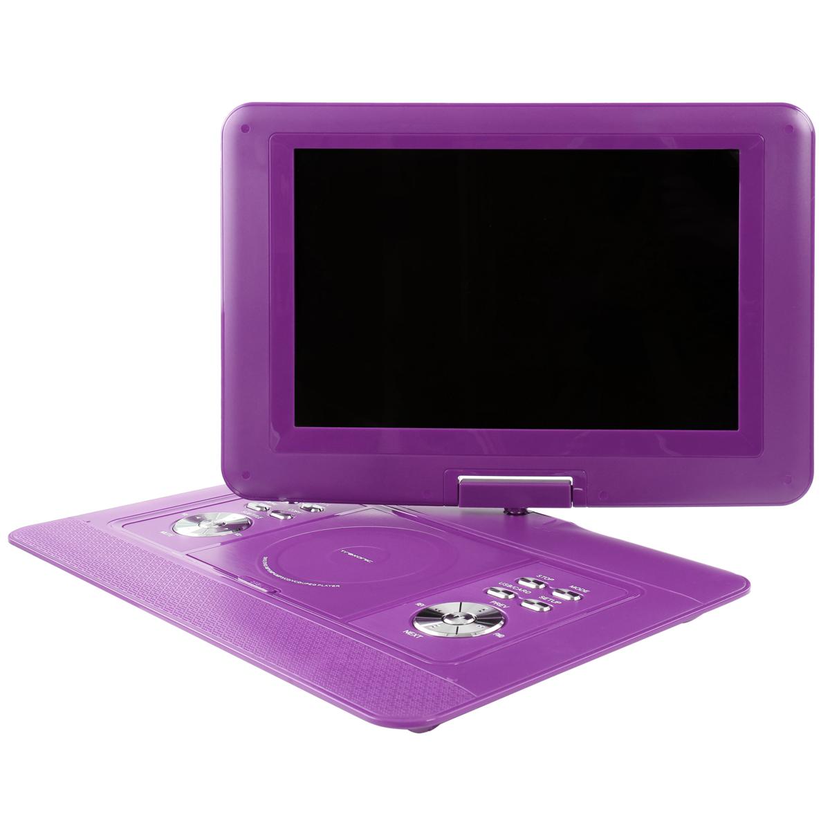 Trexonic Inch Portable DVD Player with Swivel TFT-LCD Screen