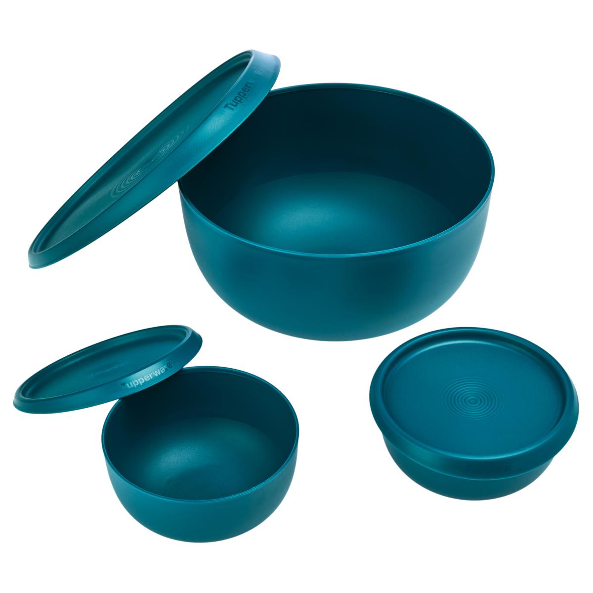  Tupperware Heritage Collection 5 Bowls + 5 Lids (10