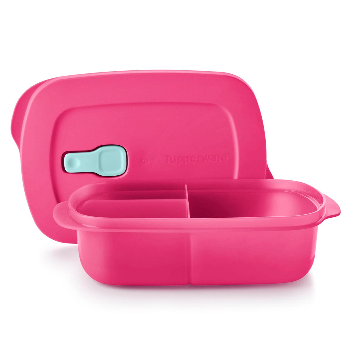 Tupperware CrystalWave 1.5 Cup Rectangular Bowl and Lid 4-piece Set