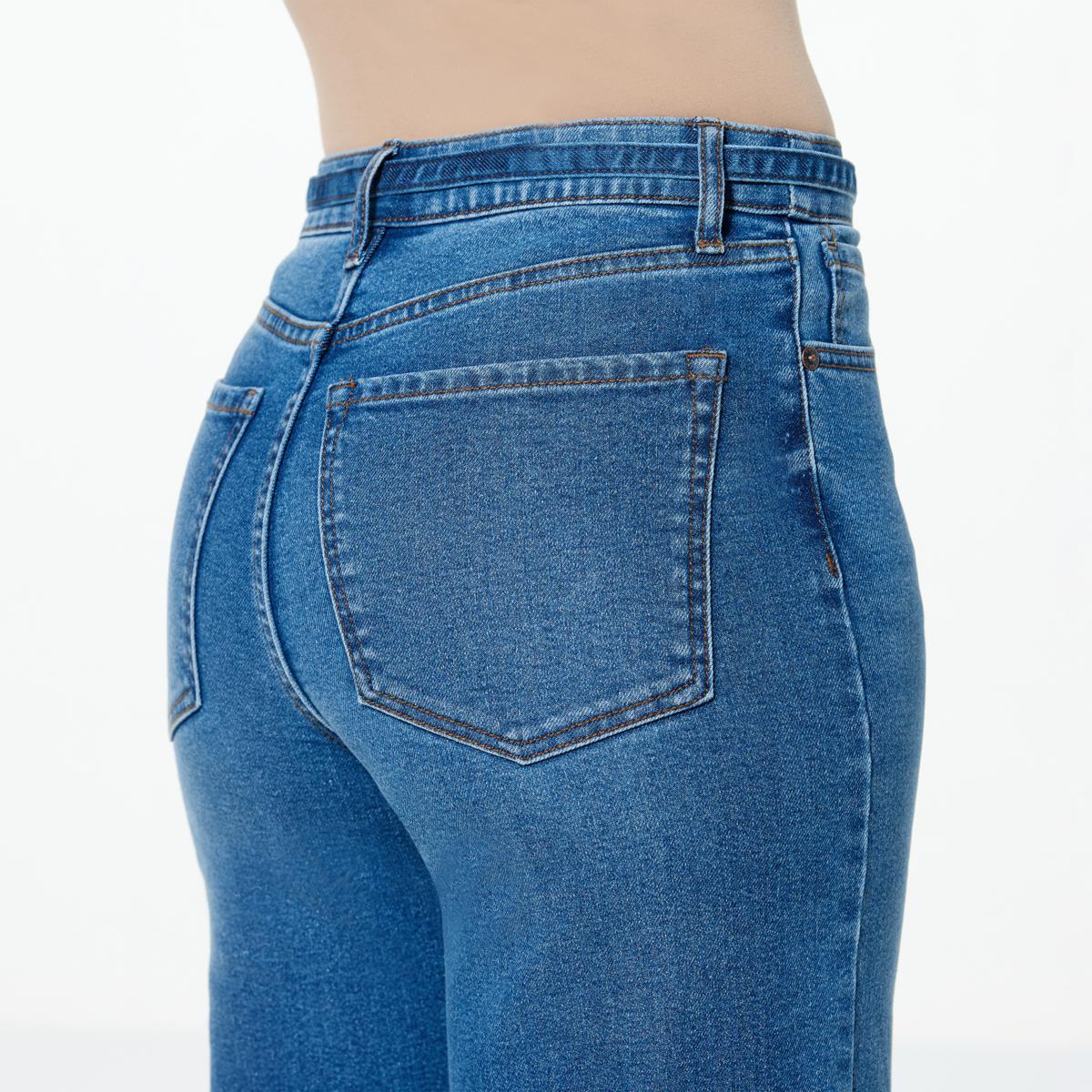 TWRHLL by Christie Brinkley Belted Wide-Leg Ankle Jean | HSN