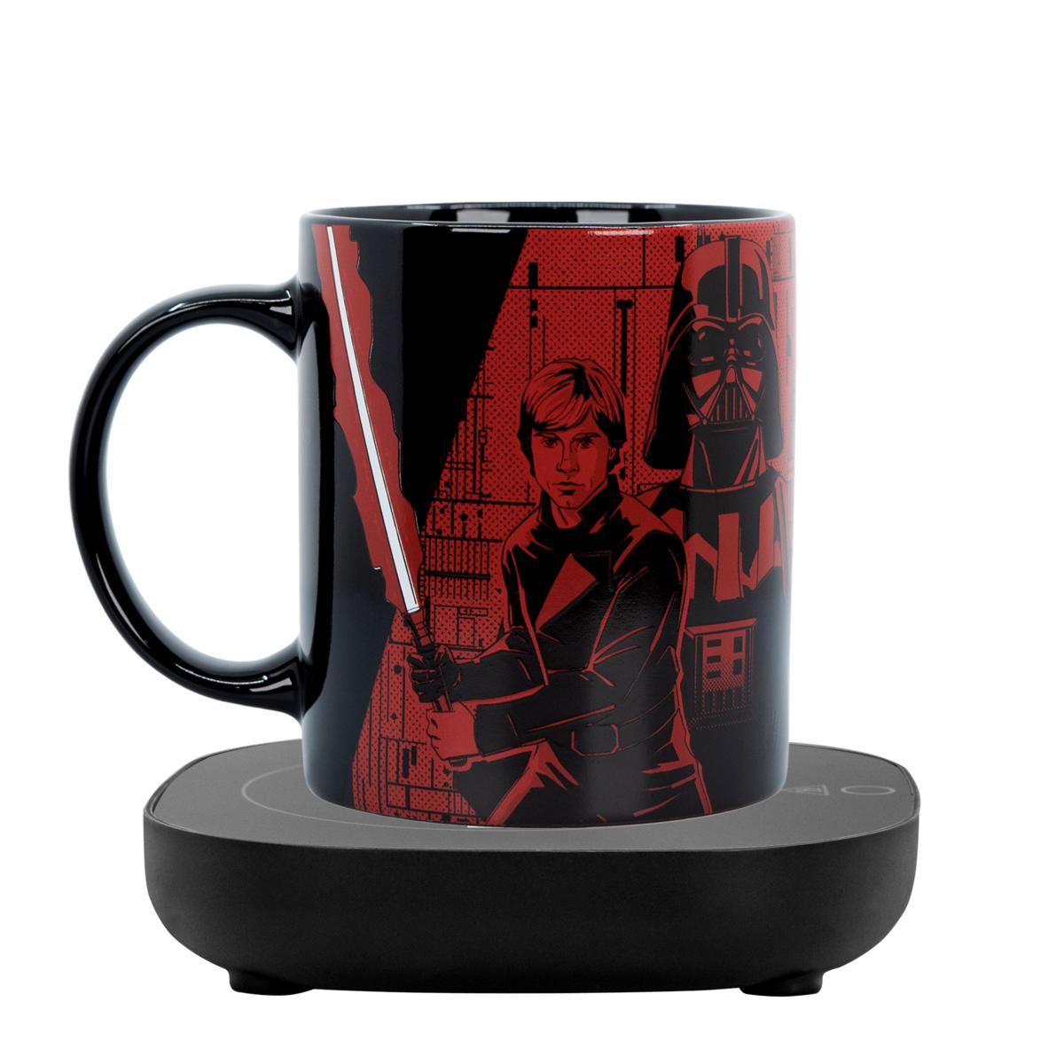 Uncanny Brands Star Wars Darth Vader Coffee Maker Gift Set with 2 Mugs