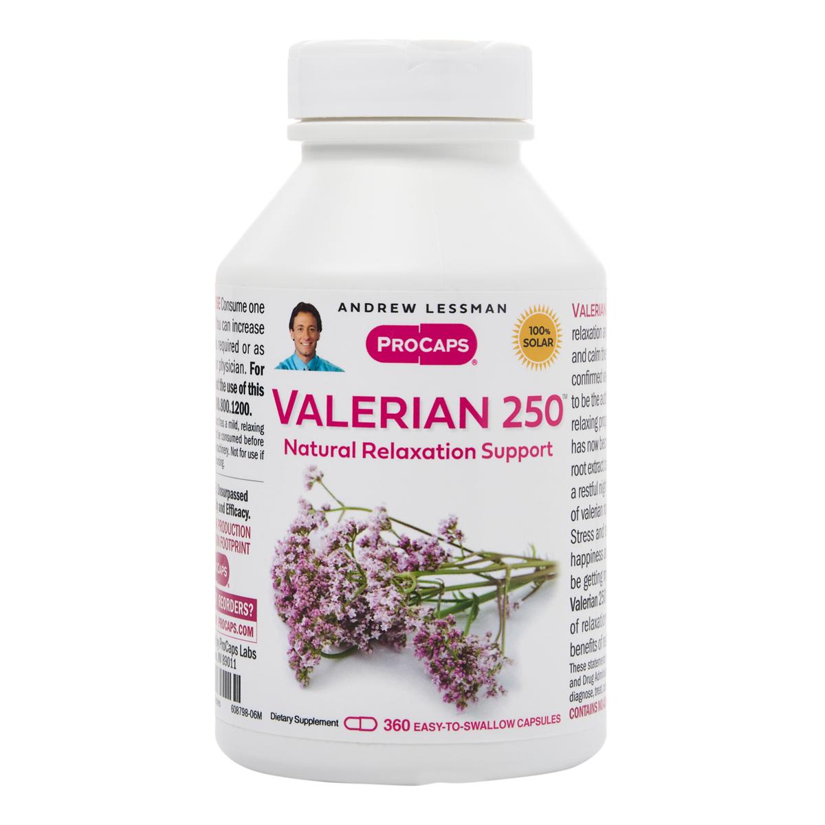 Valerian 250 - 360 Capsules