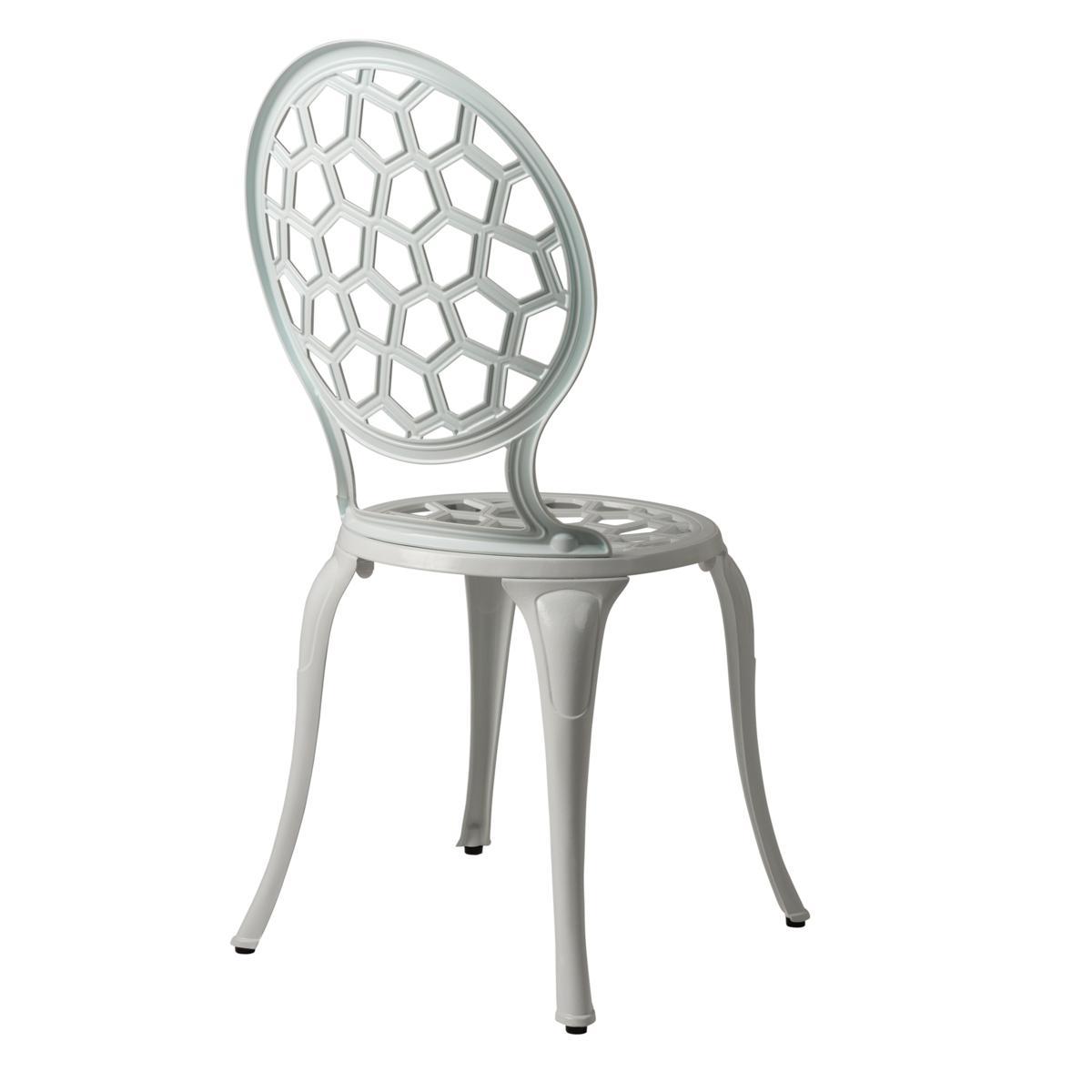 White aluminum bistro online set