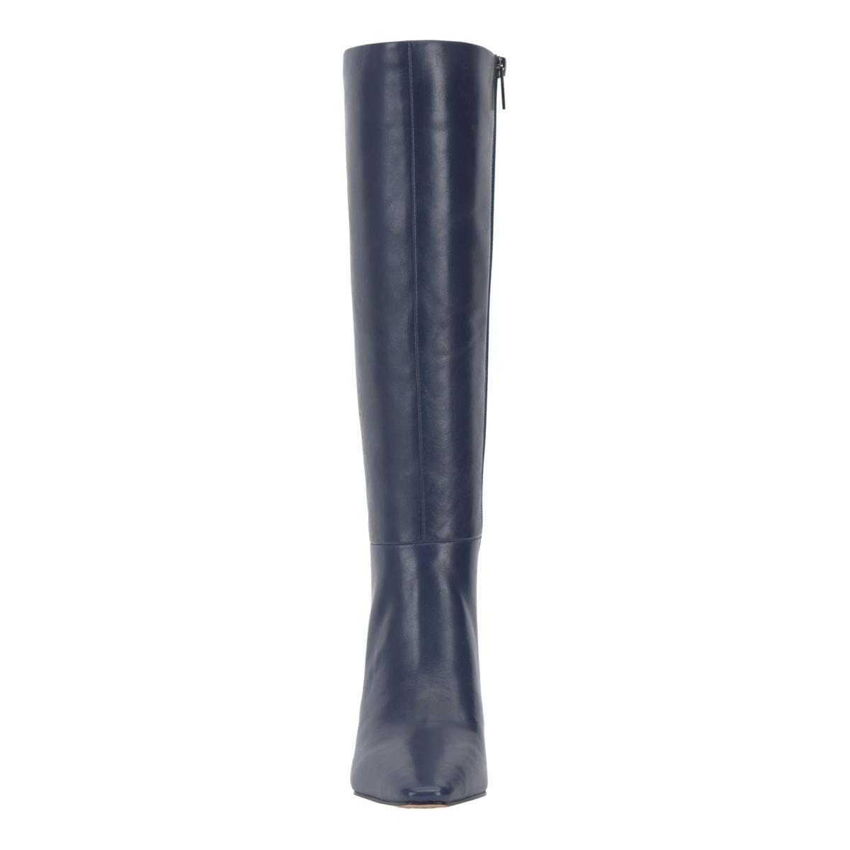 Wide fashion calf tall leather boots