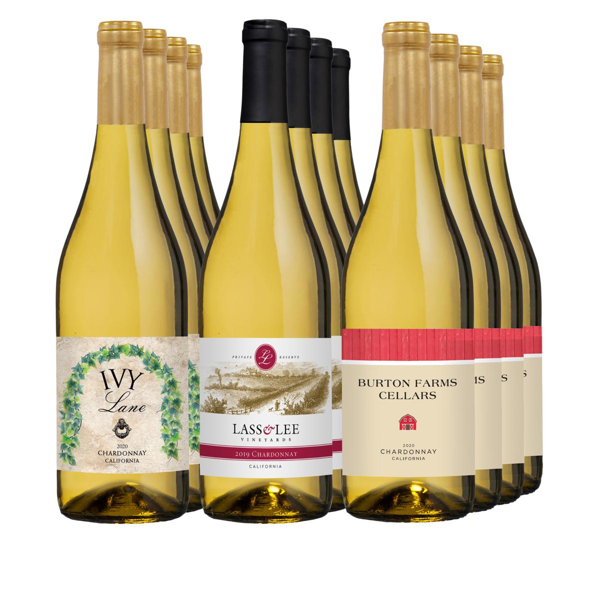 Vintage Wine Estates Chardonnay Wine Selections 12Bottle Set