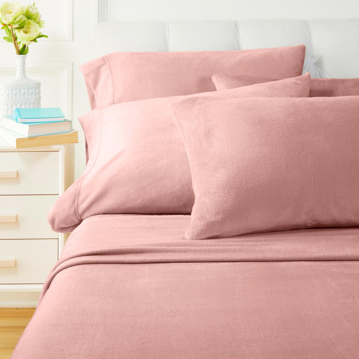 Warm & Cozy 6piece Plush Sheet Set 20462646 HSN