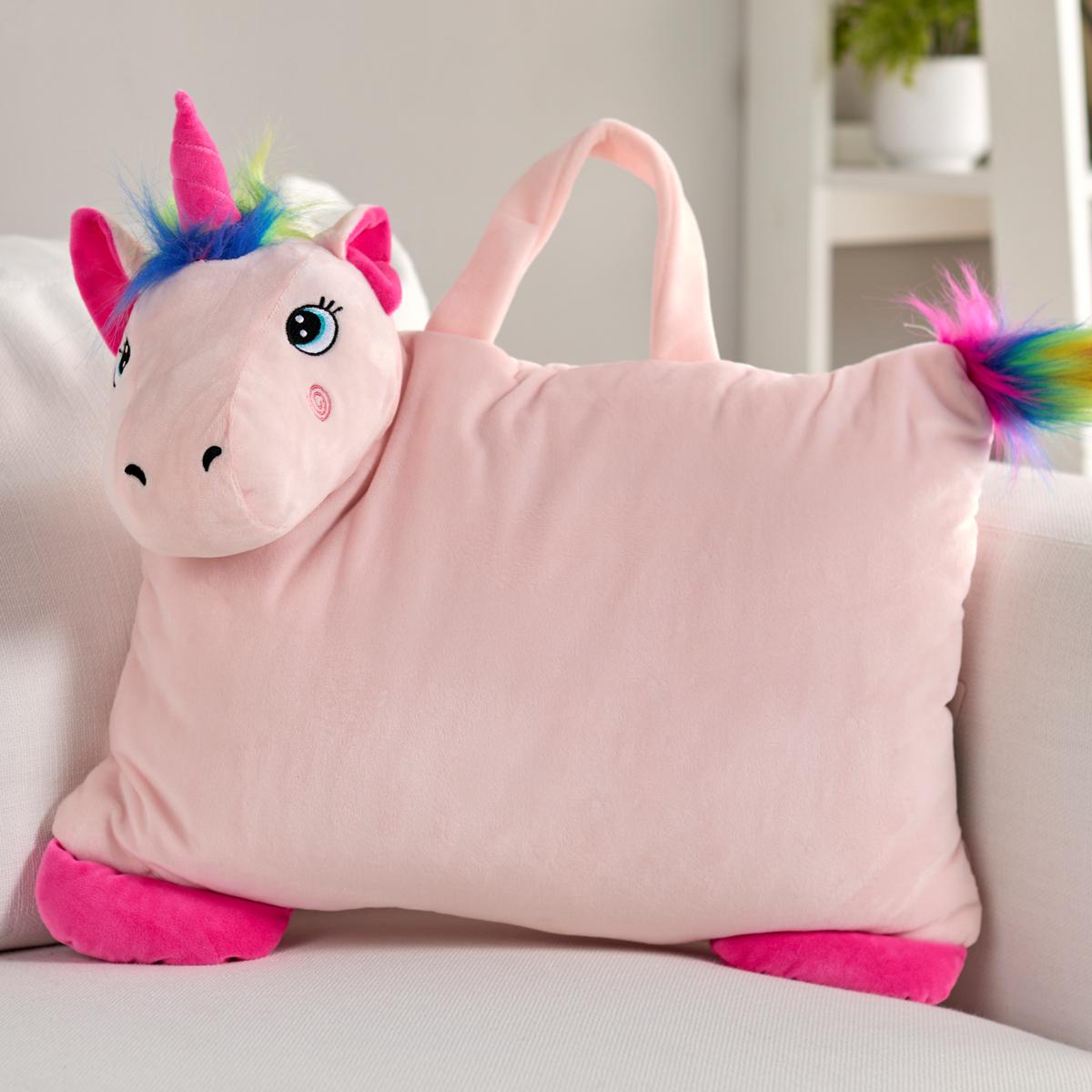 Warm and Cozy Plush Throw Toy Pillow Storage Bag 23276460 HSN