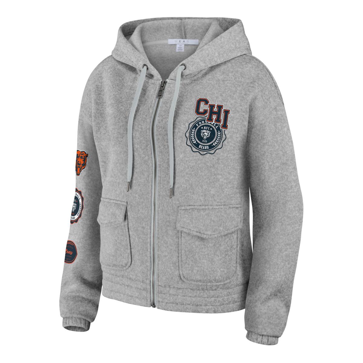 Chicago bears zipper hoodie hot sale