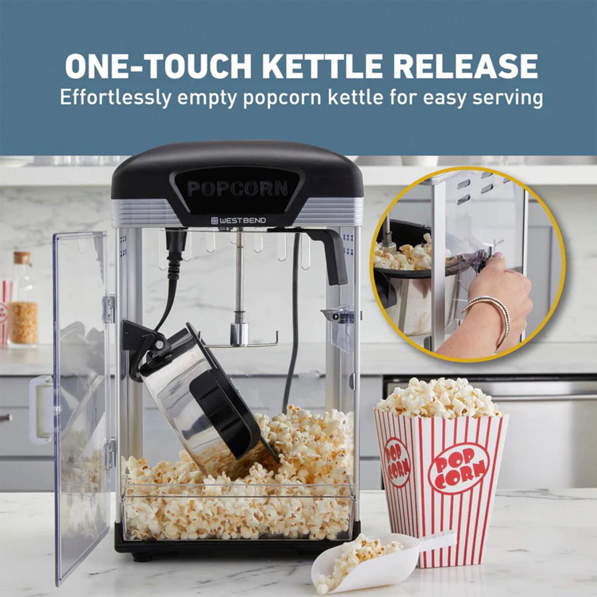 West Bend 4-Quart Theater Crazy Popcorn Maker with 10