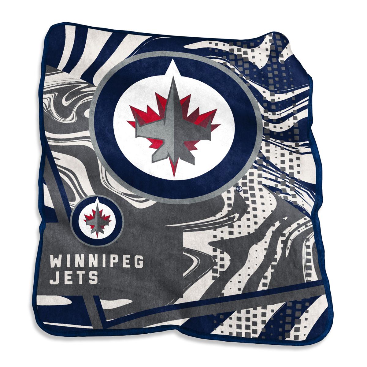 Winnipeg Jets 50" x 60" Swirl Raschel Throw Blanket 22511493 HSN