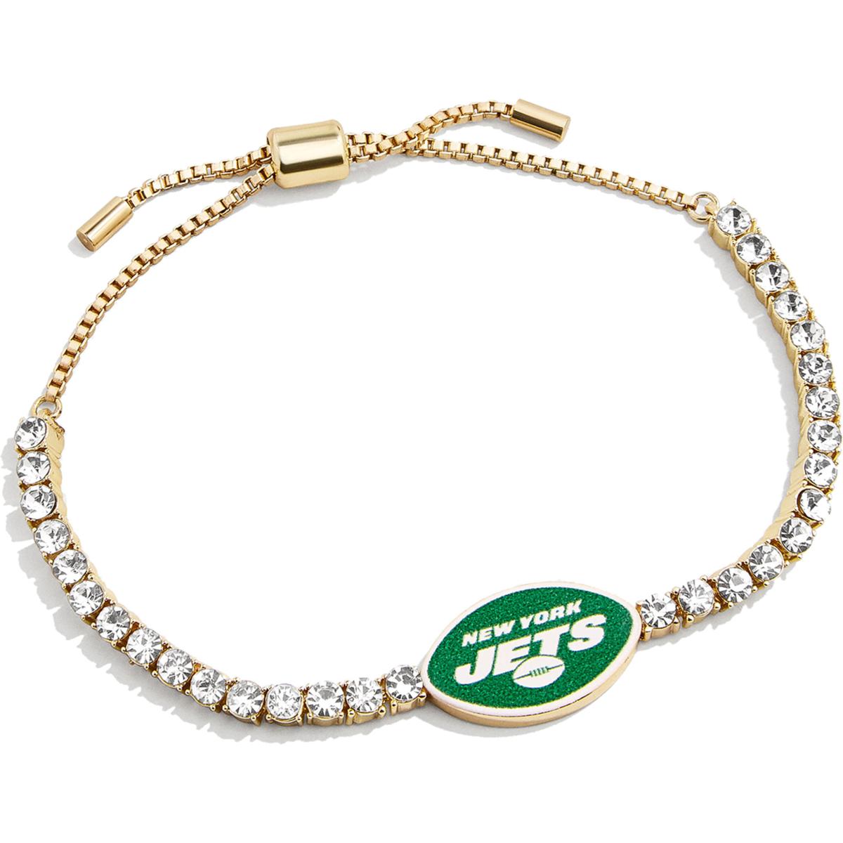 Women's Baublebar Gold New York Jets Pull-Tie Tennis Bracelet