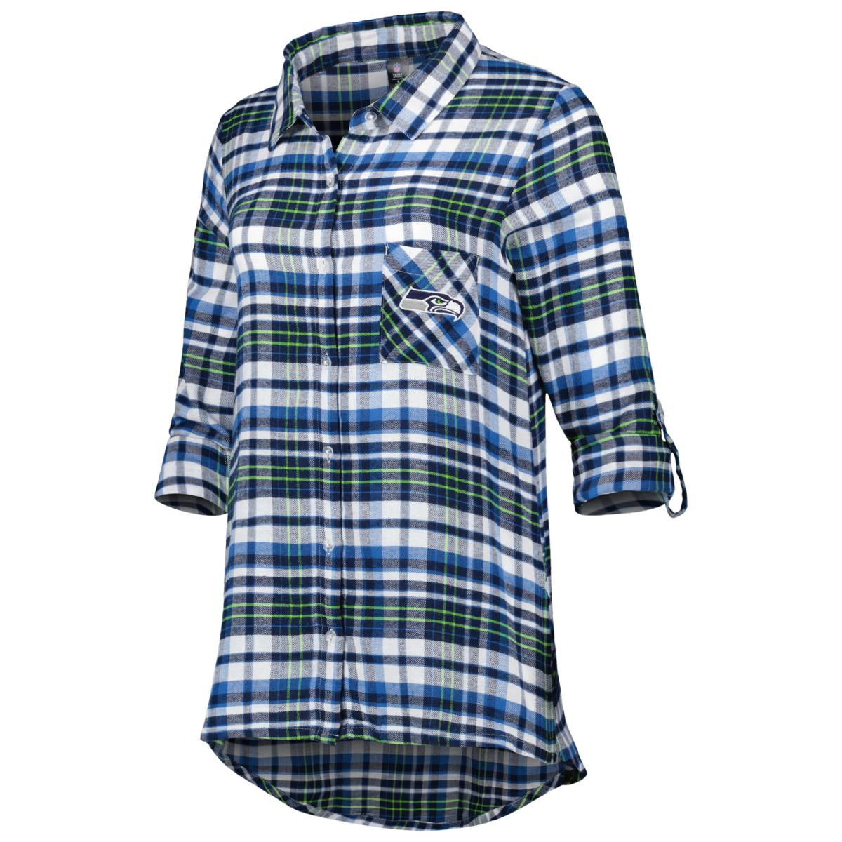 Seahawks flannel hotsell shirt womens