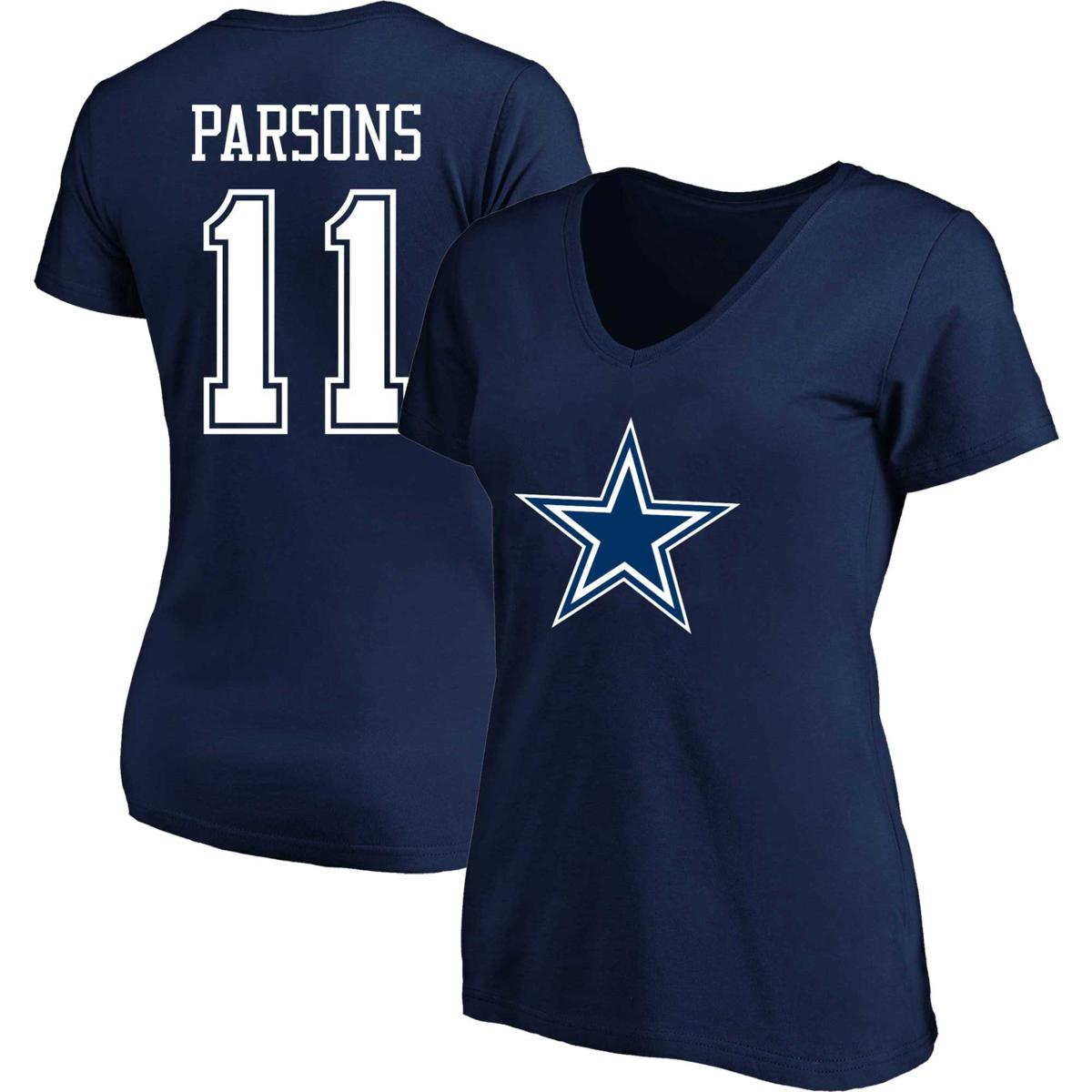 Women's Fanatics Branded Micah Parsons Navy Dallas Cowboys Plus Size ...