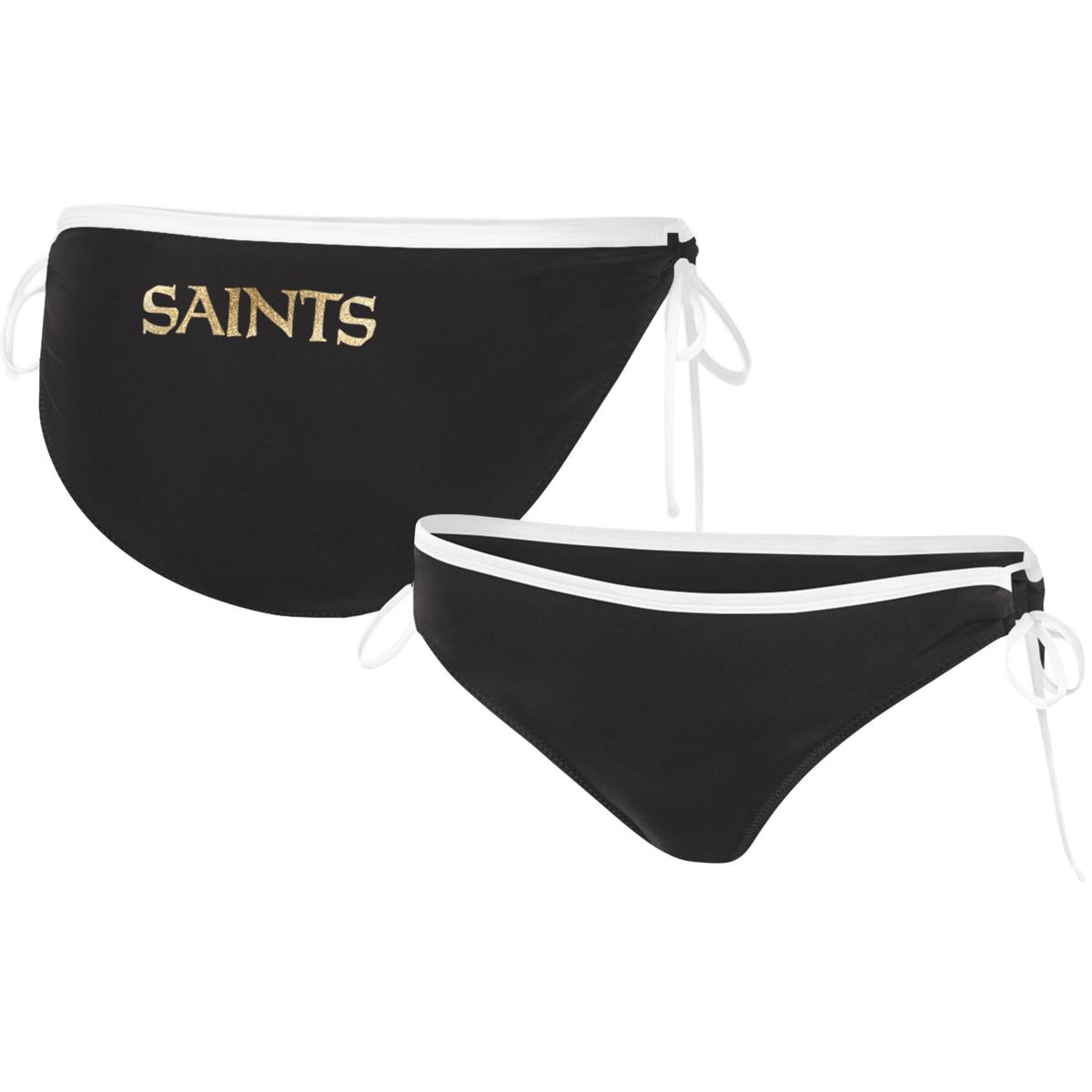 Womens G Iii 4her By Carl Banks Black New Orleans Saints Perfect Match Bikini Bottom 21511032 