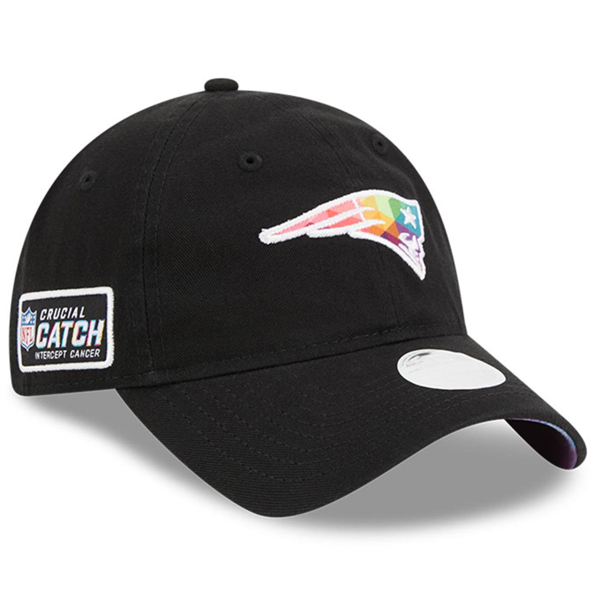 New Era NEW ENGLAND PATRIOTS Crucial Catch Intercept Cancer Gray