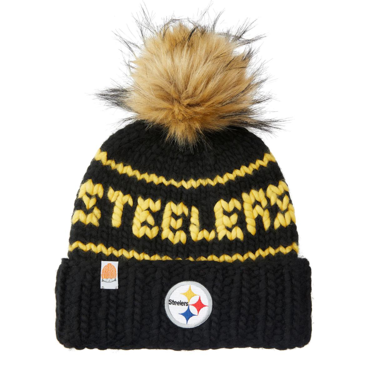 47 Women's Pittsburgh Steelers Barista White Knit Beanie