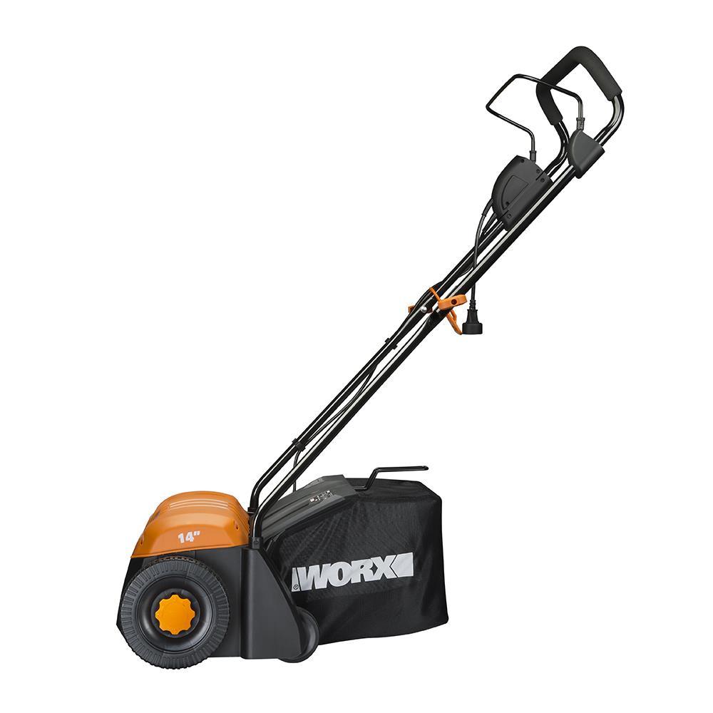 Worx 14in 12 Amp Corded Electric Cultivator and Dethatcher with