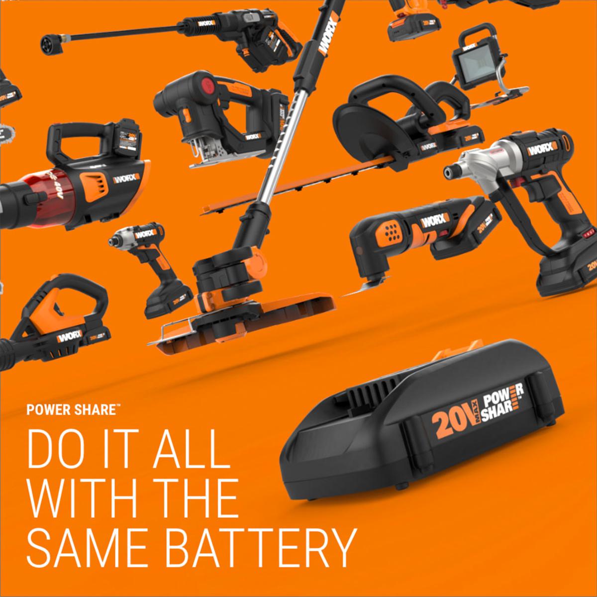 Worx Power Share 20V High Pressure Multi Function Inflator - 20599348