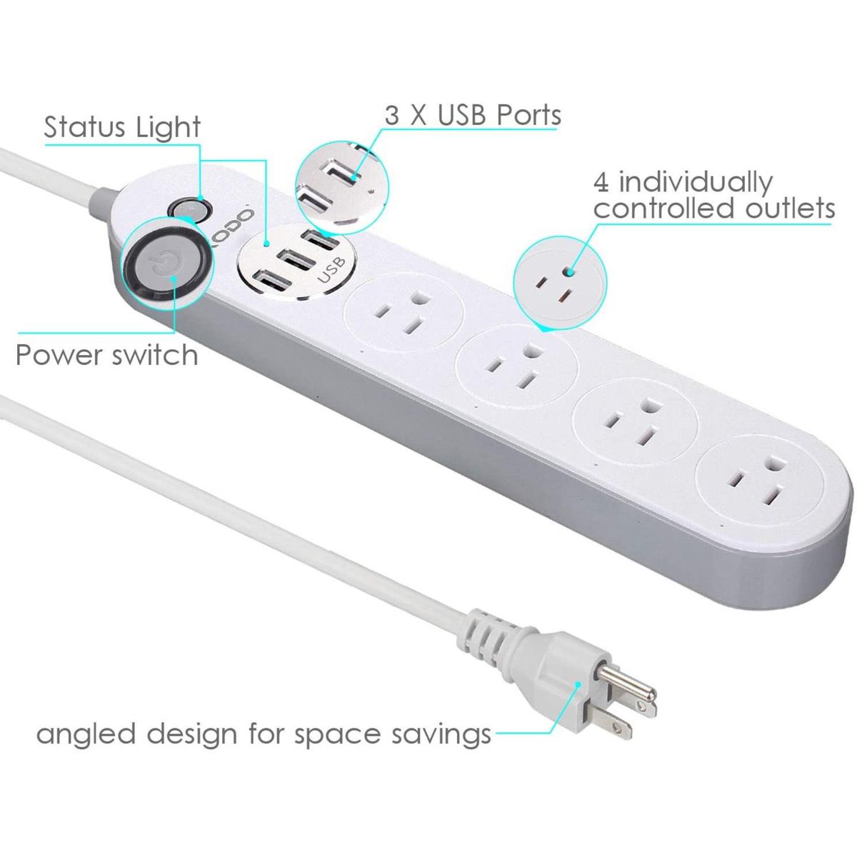 Smart Wi-Fi 4-Outlet Powerstrip