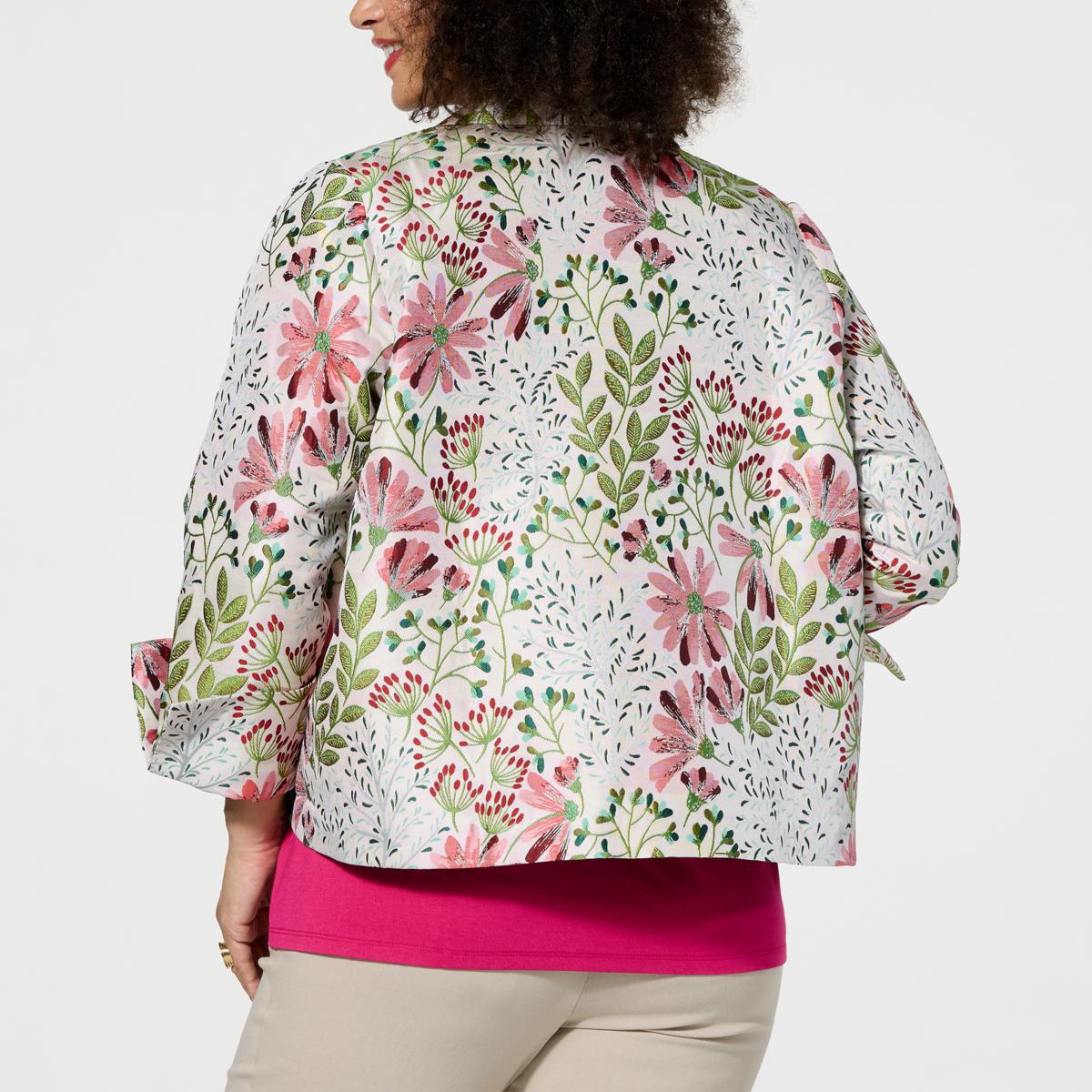 WynneCollection Floral Jacquard Topper - 22615213 | HSN