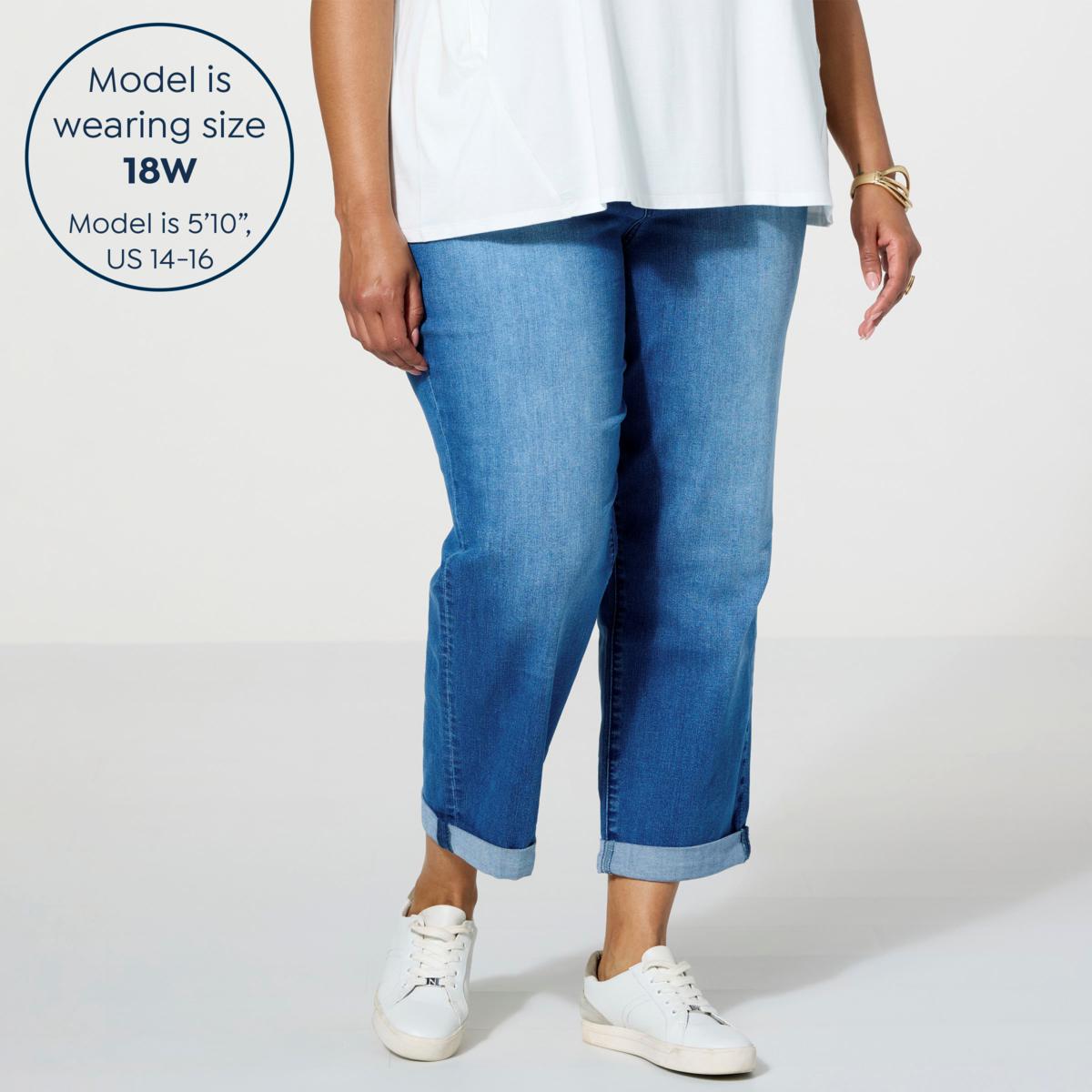 WynneDenim Rolled Cuff Weekend Boyfriend Jean - 22466437 | HSN WynneDenim Rolled Cuff Weekend Boyfriend Jean - 22466437 | HSN