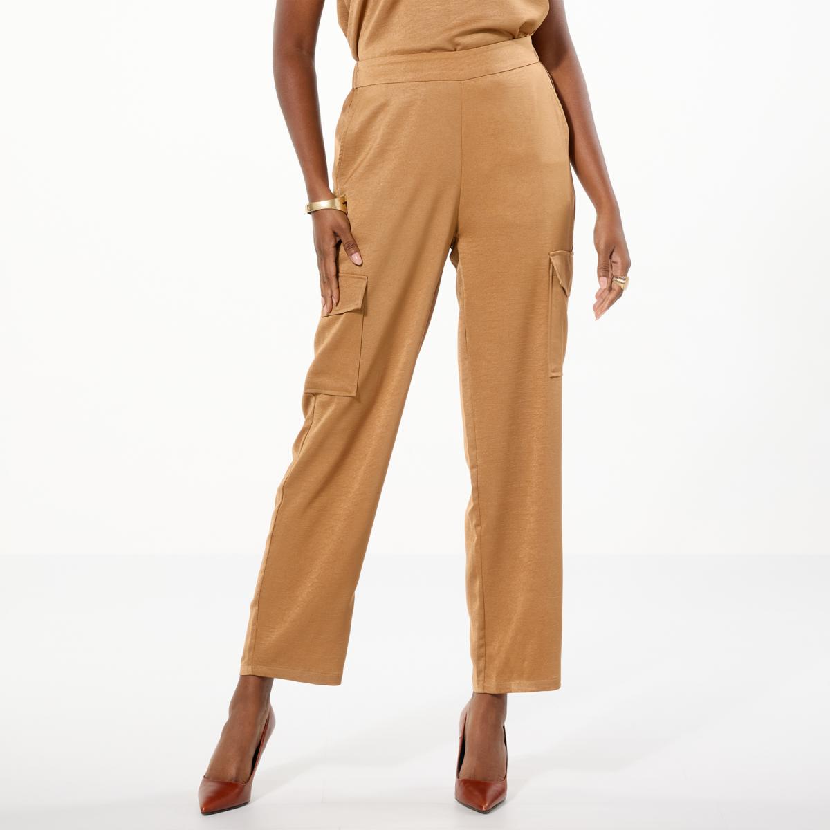 WynneLayers Hammered Satin Cargo Pant | HSN