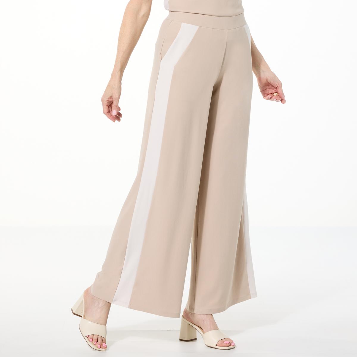 パンツ CLASS karachi WynneLayers Luxe Crepe Pant with Sideseam Panel - 23446350 | HSN